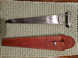 Vintage Knapp Sport Sportsman Saw With Sheaths Pioneer Brand Made in USA 5