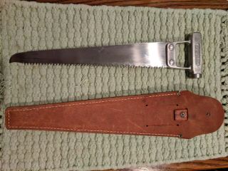 Vintage Knapp Sport Sportsman Saw With Sheaths Pioneer Brand Made in USA 6