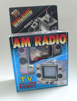 Vintage Tv Walking Am Radio Robot Transformer Mib 1985 Taiwan