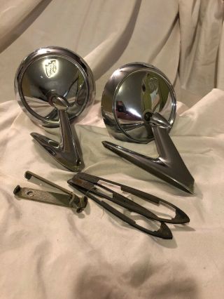 Vintage Buick Side Mirrors With Brackets 5711730