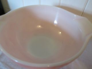 2 VINTAGE Pyrex USA PINK GOOSEBERRY Pint Cinderella Mixing Bowl 441 442 5