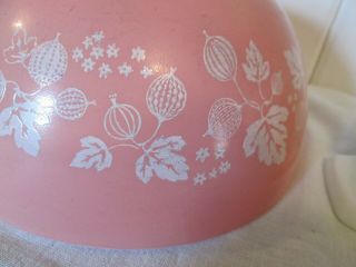 2 VINTAGE Pyrex USA PINK GOOSEBERRY Pint Cinderella Mixing Bowl 441 442 7