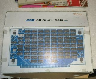 SSM MB6B 8K STATIC RAM S - 100 BUS VINTAGE COMPUTER CARD ALTAIR IMSAI CROMEMCO 3