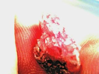 6.  30 Ct Red Rough Diamond - Rare Transparent Untreated Dredged