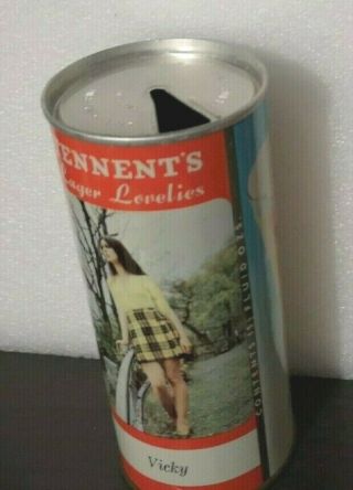 Rare Tennent ' s Lager Lovely - Vicky Leaning on Fence P/T,  T/O 15.  5Fl Oz 4