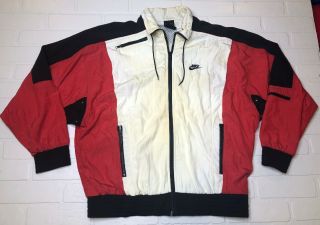 Vintage Nike Air Jordan Jacket Flight Size Red White Jacket and Pants L 2