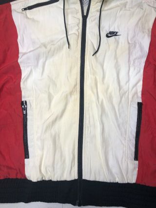 Vintage Nike Air Jordan Jacket Flight Size Red White Jacket and Pants L 3