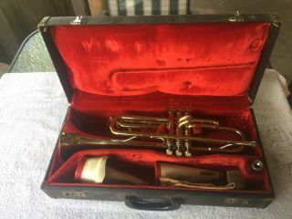 Vintage Martin Imperial Trumpet With Case And