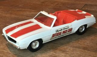 Vintage 1969 Chevrolet Camaro Ss Indy 500 Pace Car Dealer Promo Toy Amt