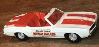 Vintage 1969 Chevrolet Camaro SS Indy 500 Pace Car Dealer Promo Toy AMT 2