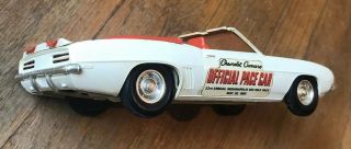 Vintage 1969 Chevrolet Camaro SS Indy 500 Pace Car Dealer Promo Toy AMT 8