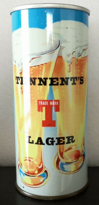 Rare Tennent ' s Lager Lovely - Linda Hands on Hair - P/T,  Air Filled 15.  5Fl Oz 2