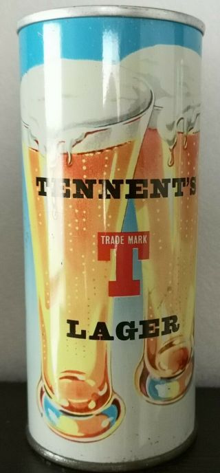 Rare Tennent ' s Lager Lovely - Angela Back View - P/T,  T/O 15.  5Fl Oz 2