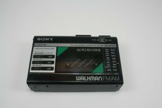 Vintage Sony Walkman Am/fm Radio Cassette Player Wm - F18/f28.