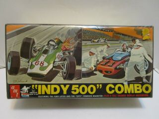 Rare Vintage Amt Indy 500 Combo W/ford Lotus & " Offy " Powered Roadster