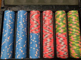 Scandia Casino Norway Vintage Poker Chips (300) In Case 2