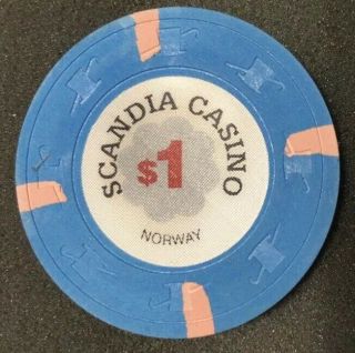 Scandia Casino Norway Vintage Poker Chips (300) In Case 4