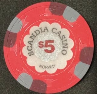 Scandia Casino Norway Vintage Poker Chips (300) In Case 5