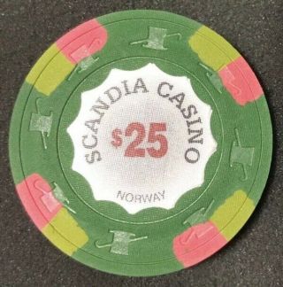 Scandia Casino Norway Vintage Poker Chips (300) In Case 6