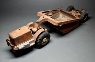 1950’s Doepke Model Toy Heiliner Earth Scraper Vintage Pressed Steel 2