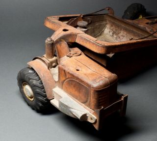 1950’s Doepke Model Toy Heiliner Earth Scraper Vintage Pressed Steel 5