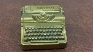 Vintage Metal Coin Bank - Underwood Typewriter - 1939 York World 