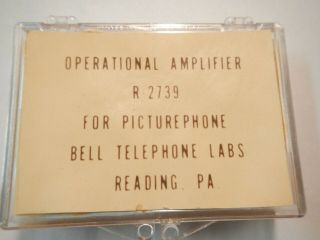 Vintage Bell Telephone Labs Operational Amplifier R - 2739 For Picturephone