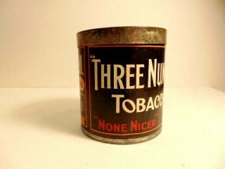Vintage full can of Three Nuns Tobacco - inside seal unbroken 12