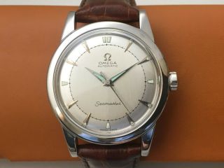 Omega Seamaster Automatic Vintage Swiss Wrist Watch Stainless Steel Case C.  1950