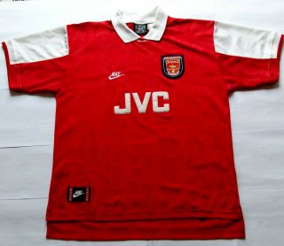 Rare Arsenal 1994 Jvc Vintage Nike Home Shirt Jersey Maglia 1995 1996 1990s