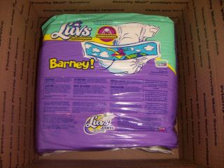 32 Vintage Luvs size 6 XXL plastic style diapers with sticky tapes from 2000 USA 2