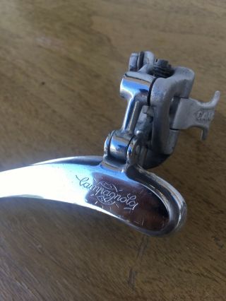 Vintage 1960’s Campagnolo Nuovo Record Front Derailleur With Cable Stop