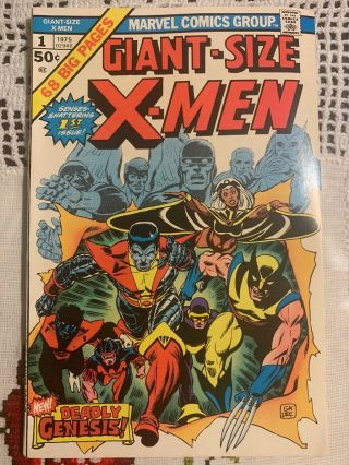 Giant - Size X - Men 1 Vintage Marvel Comic 1st Team,  Storm,  Colossus 1975