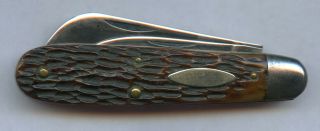 Robeson Usa.  Vintage Model 626241 Jack Pocket Knife Bone Handle Rare Os.
