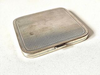 Vintage Solid Sterling Silver Gilt Inside 1904 Cigarette/business Card Case 104g