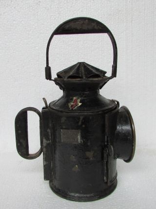 Vintage Collectible Iron Railway Railroad Lantern Kerosene Train Lighting Lamp 3