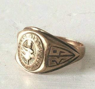 Vintage 10k Yellow Gold 1939 Class Ring