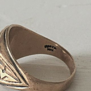 Vintage 10k Yellow Gold 1939 Class Ring 4