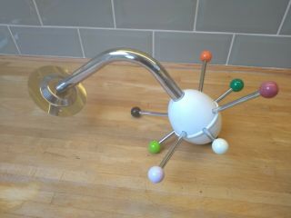 Vintage 1960s Retro Sputnik Atomic Rotating Hat & Coat Hanger Rack Hook Rare