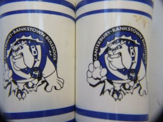 VINTAGE CANTERBURY BANKSTOWN BULLDOGS HARD PLASTIC CUPS SPORT MEMORABILIA 4