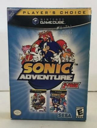Sonic Adventure 2 Pack Complete Cib Nintendo Gamecube Rare 1 1 Opened