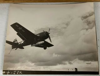 WWII Photo US Navy Aircraft Fighter Planes Flight Carrier USS Essex 2