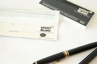 Vintage Mont Blanc Mechanical Pencil Ball Point Pen Set Black Gold Germany FLAW 3