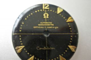 Vintage Omega constellation dial very rare black 3