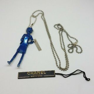 Authentic Rare Vintage Chanel Cc Logo Honolulu 2002 Necklace Pendant Chain