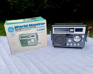 Vintage Ge General Electric Model 7 - 2990a World Monitor Am Fm Shortwave Radio