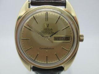 VINTAGE OMEGA CONSTELLATION CAL.  751 DAYDATE CAPPEDGOLD AUTOMATIC MENS WATCH 2