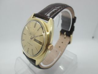VINTAGE OMEGA CONSTELLATION CAL.  751 DAYDATE CAPPEDGOLD AUTOMATIC MENS WATCH 4
