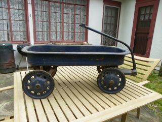 Vintage Mercury Wagon By Murry With Artillery Wheels.