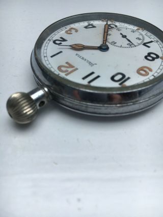 HELVETIA Vintage Military Pocket Watch - GS/TP P30303.  Swiss Made.  Running 3